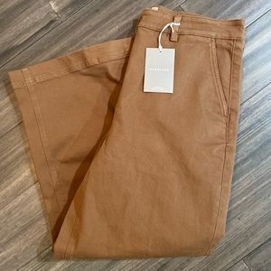 Everlane pants in tan/brown. New with tags.